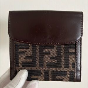 Vintage Fendi FF Zucca Bifold Wallet EUC Authenticity Guaranteed